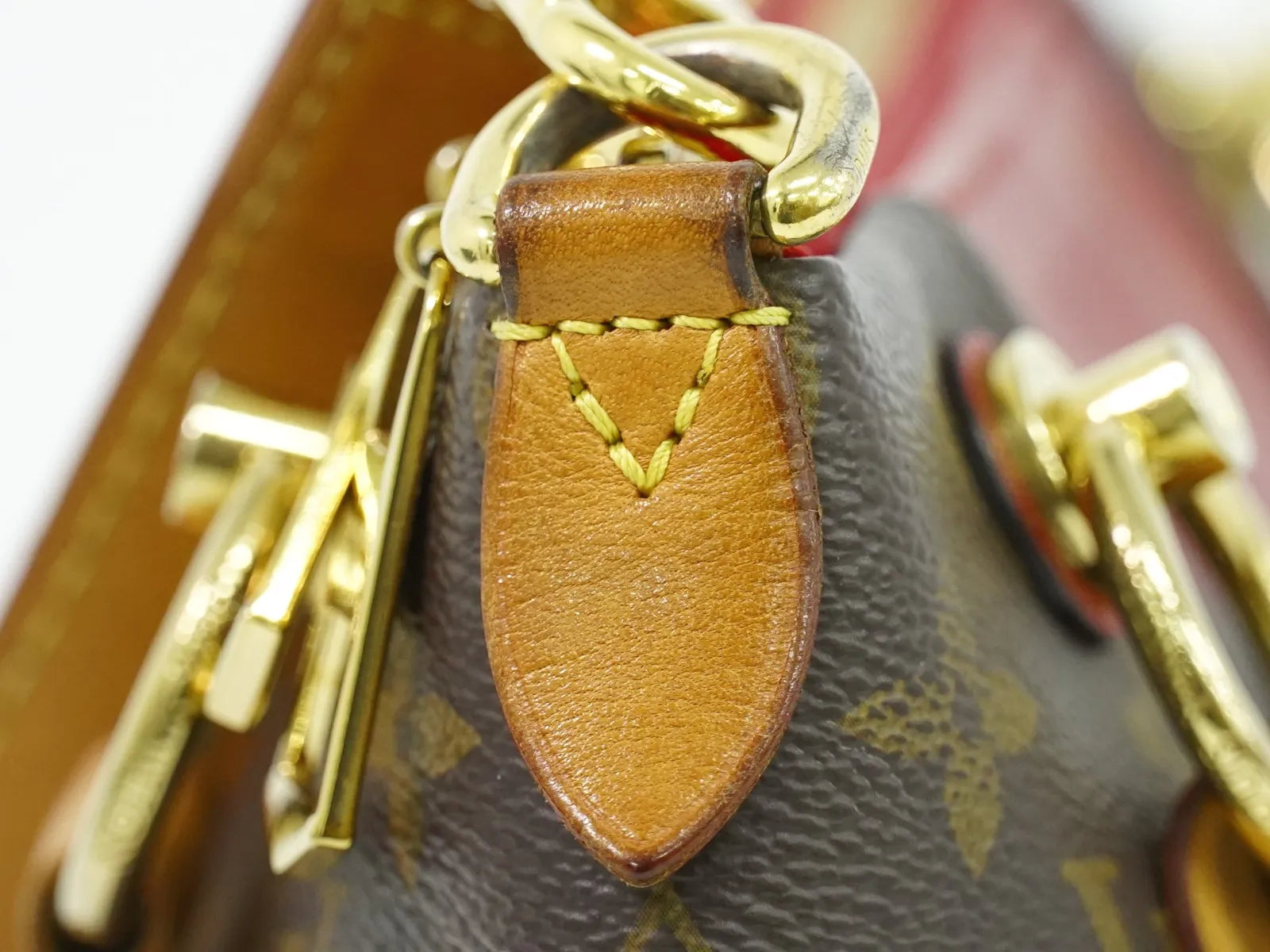 Louis Vuitton V Tote Monogram Canvas and Leather, Brown, Canvas, Handbag