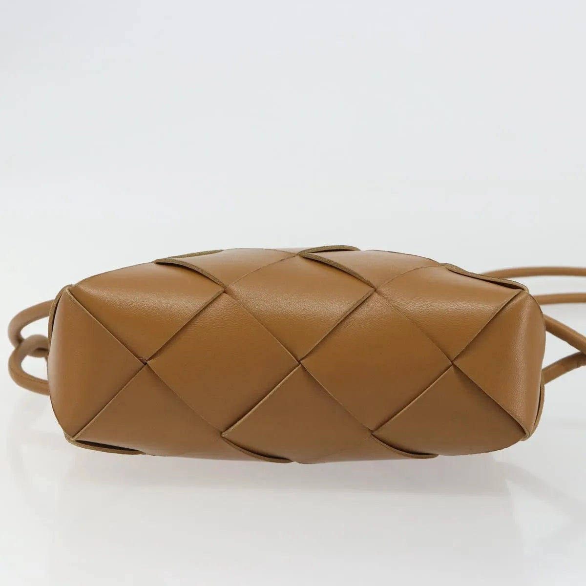 Bottega Veneta Cassette Camera Maxi Intrecciato Leather, Brown, Leather, Shoulder Bag