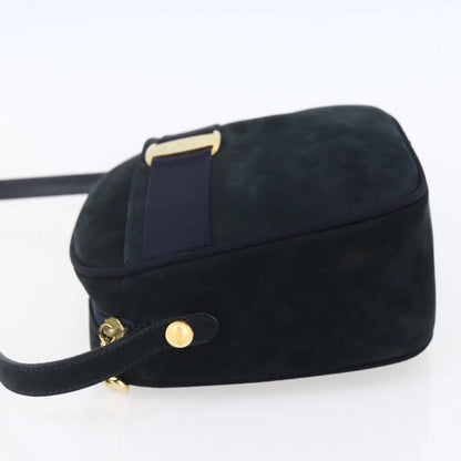 Salvatore Ferragamo Vala Leather, Navy, Leather, Shoulder Bag