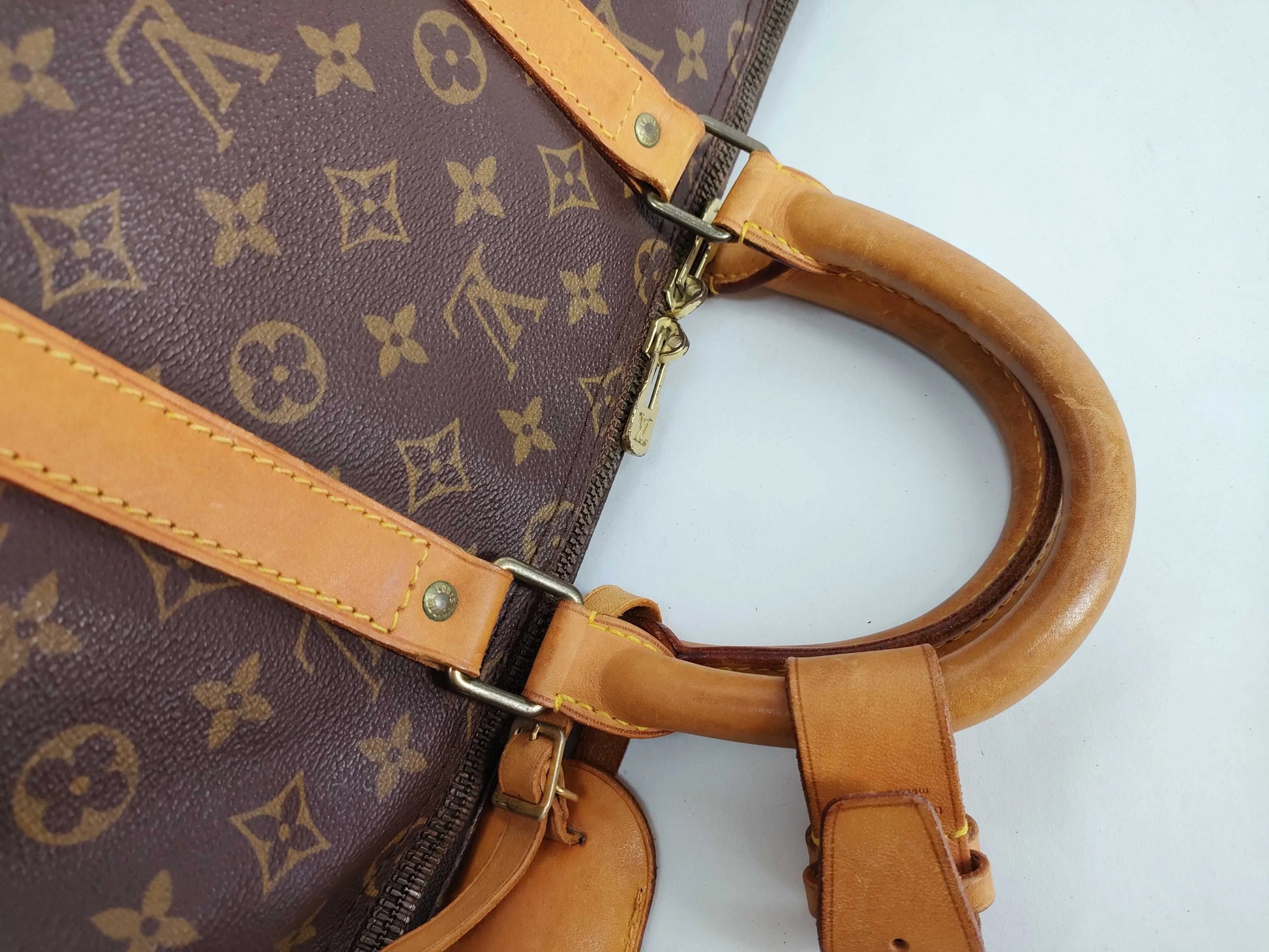 Louis Vuitton Keepall Monogram Canvas, Brown, Canvas, Travel Bag