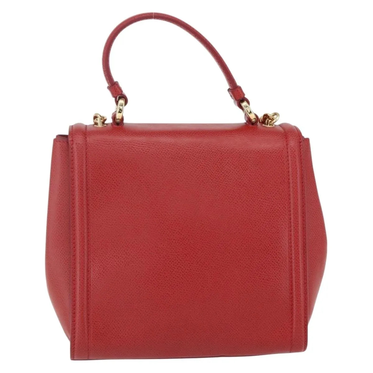 Salvatore Ferragamo Carrie Vara Saffiano Leather, Red, Leather, Shoulder Bag