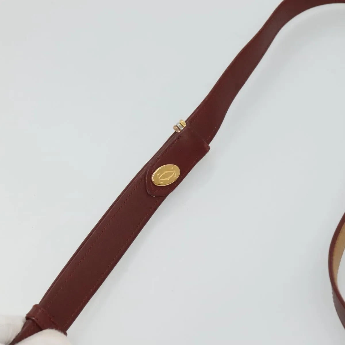 cartier Tasseled Must de Cartier Leather, Beige, Leather, Shoulder Bag