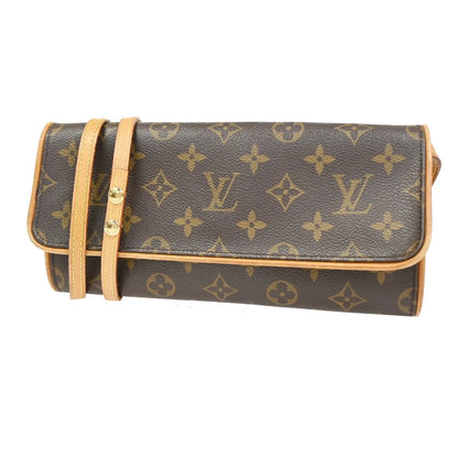 Louis Vuitton Twin Monogram Canvas, Brown, Canvas, Clutch