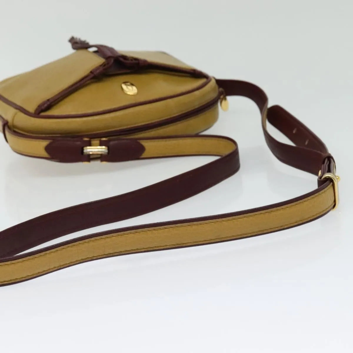 cartier Tasseled Must de Cartier Leather, Beige, Leather, Shoulder Bag