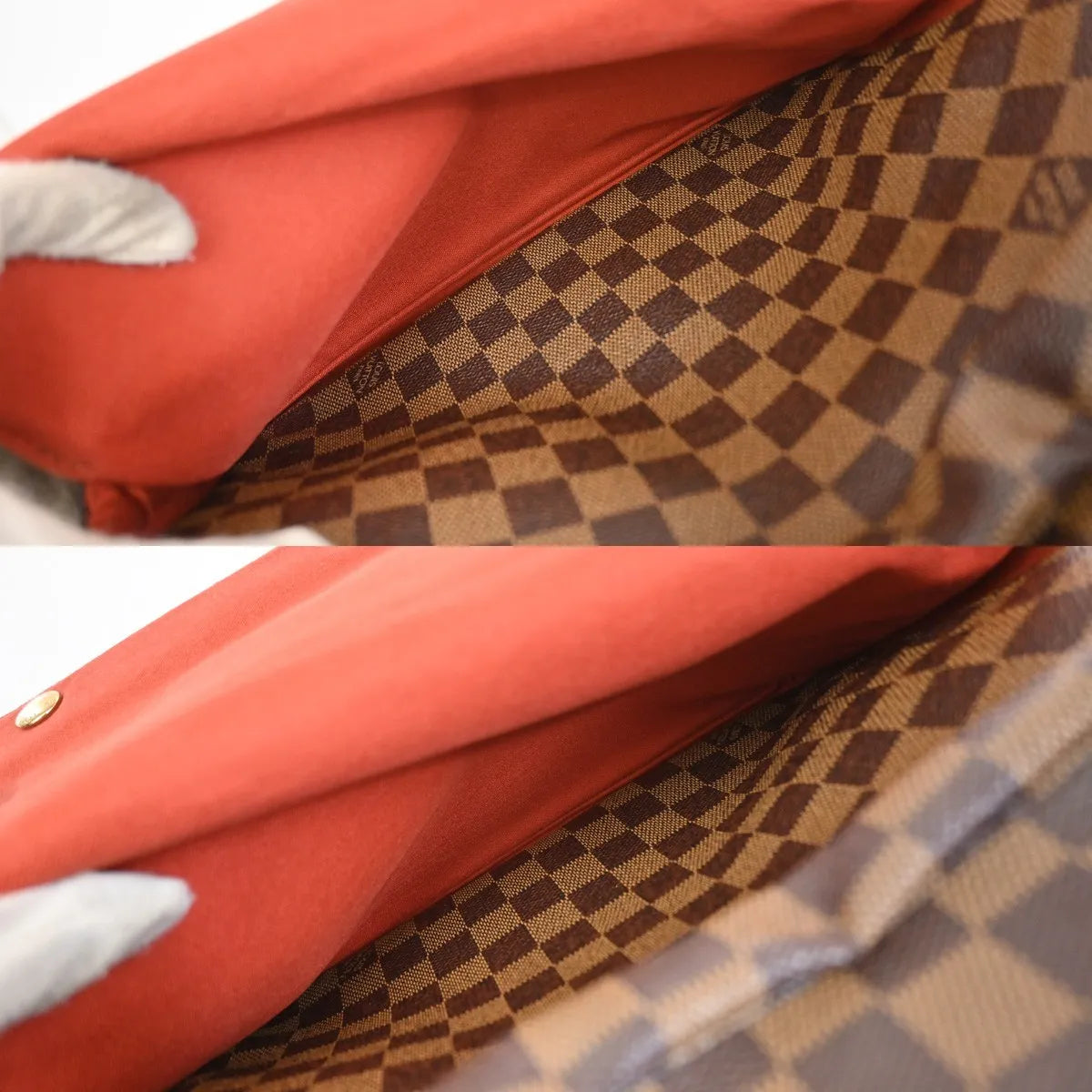 Louis Vuitton Naviglio Damier Ebene, Brown, Canvas, Shoulder Bag