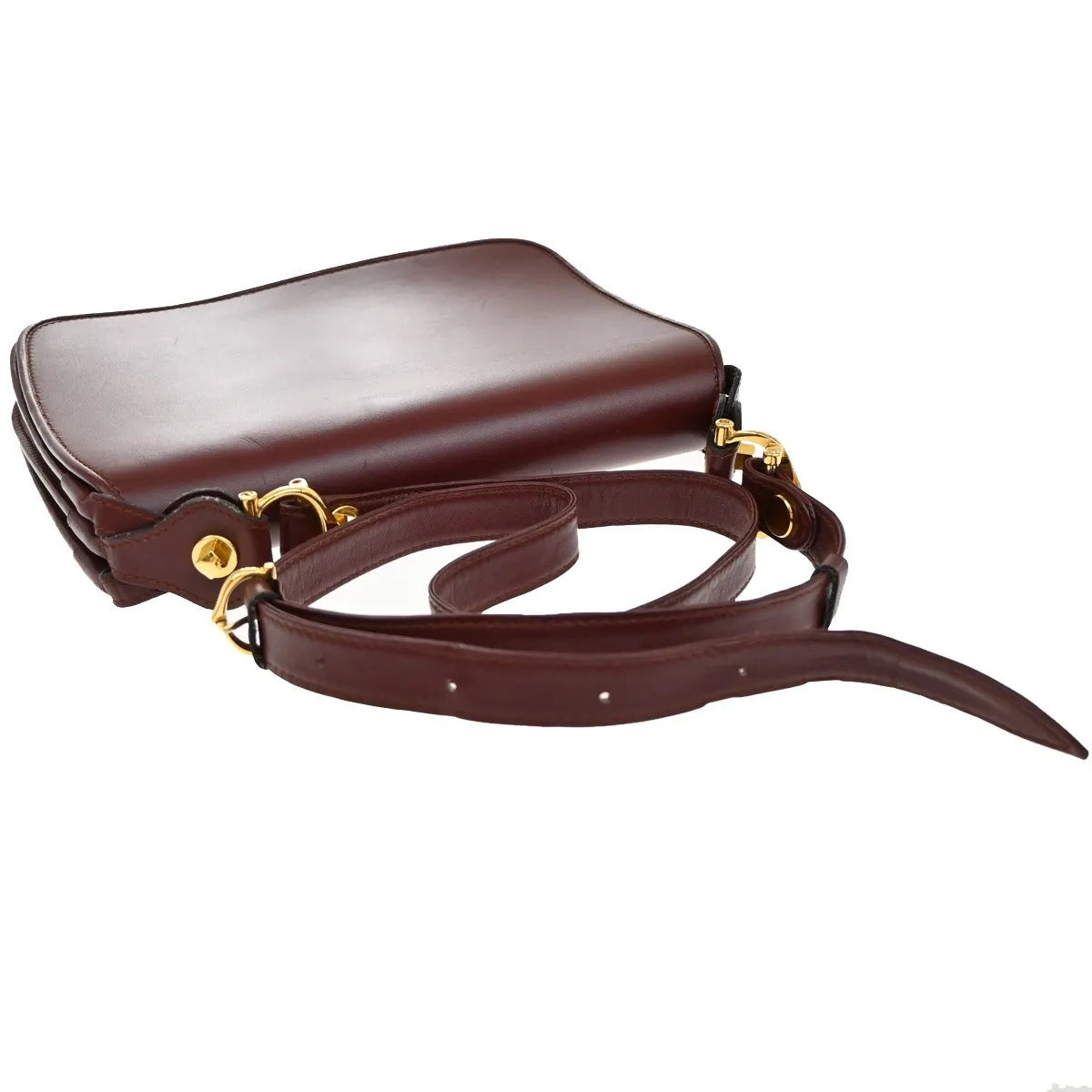 Cartier Must de Cartier Leather, Red, Leather, Shoulder Bag