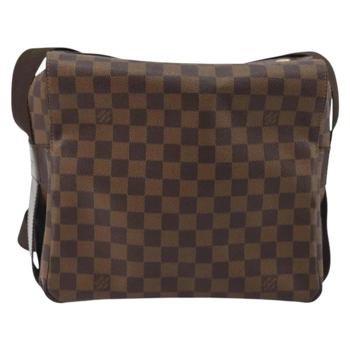 Louis Vuitton Naviglio Damier, Brown, Canvas, Shoulder Bag