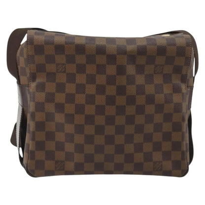 Louis Vuitton Naviglio Damier, Brown, Canvas, Shoulder Bag