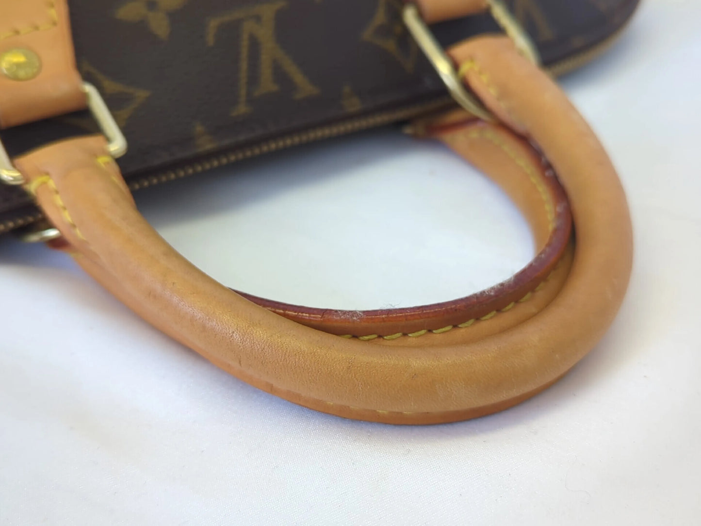 Louis Vuitton Alma Monogram, Brown, Canvas, Handbag