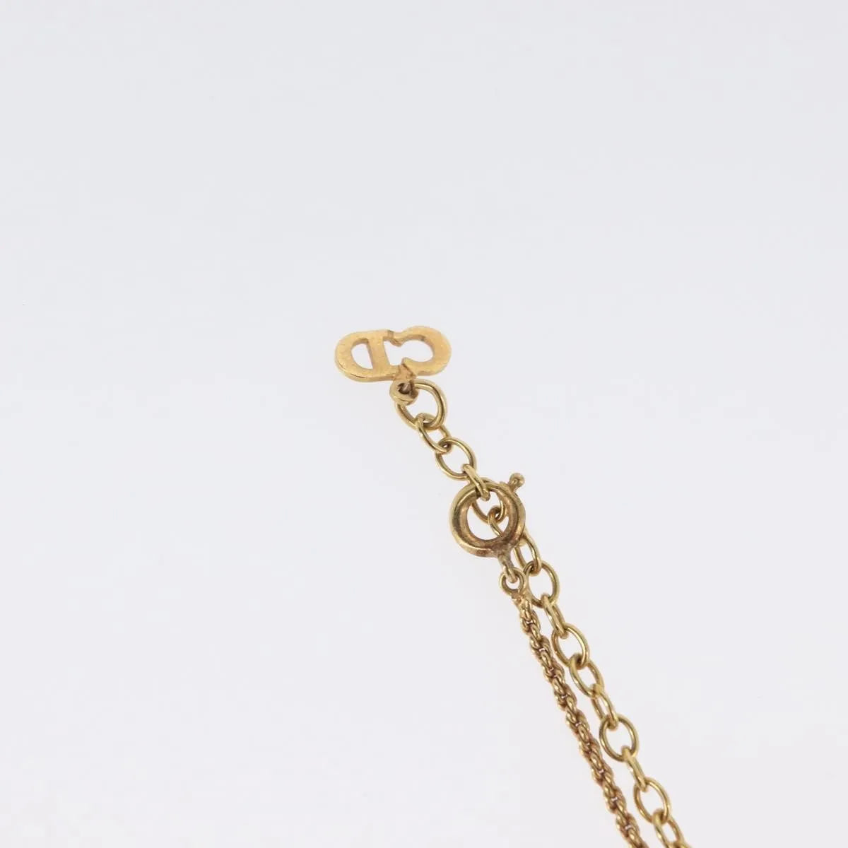 Christian Dior CD Pendant Gold-plated, Gold, Gold Plated, Necklace