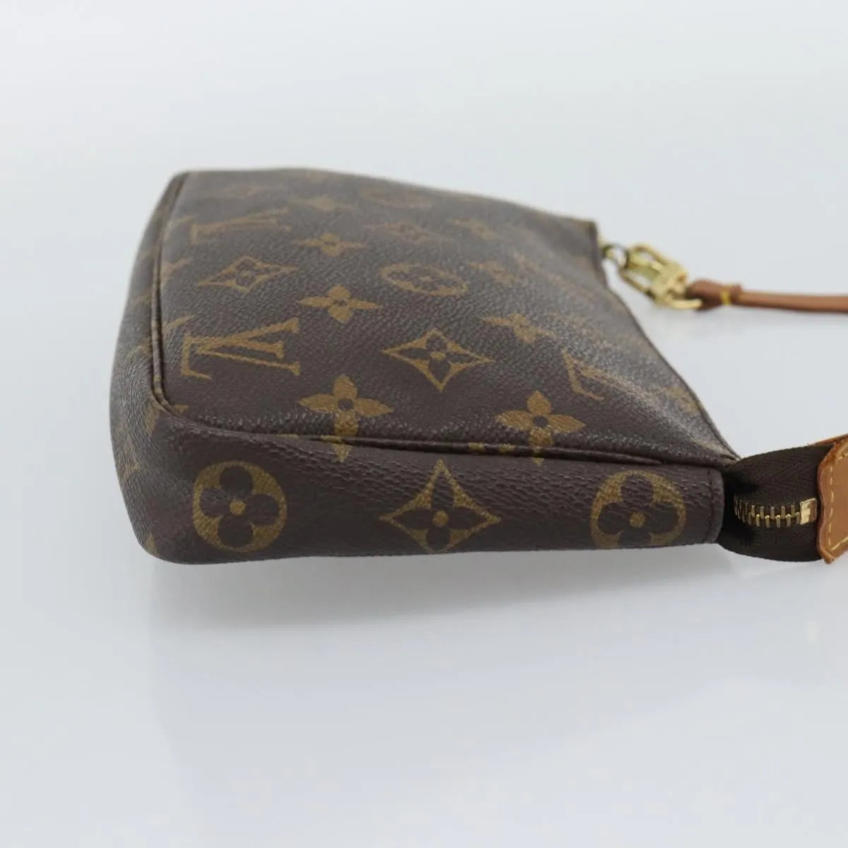 Louis Vuitton Pochette Accessoires Monogram, Brown, Canvas, Clutch