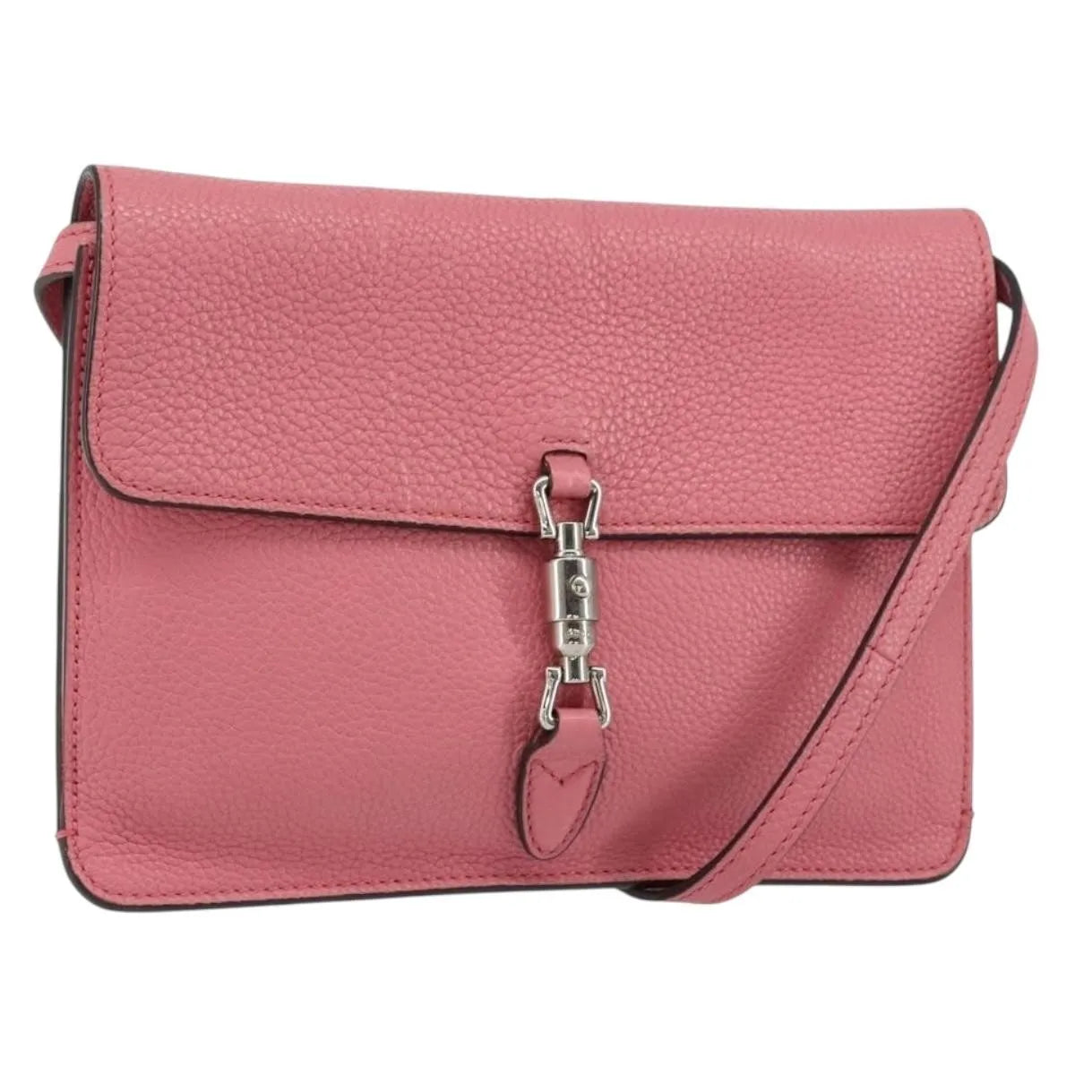 Gucci Jackie Soft Convertible Clutch Leather, Pink, Leather, Handbag