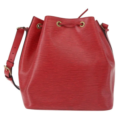 Louis Vuitton Petit Noe Epi Leather, Red, Leather, Shoulder Bag