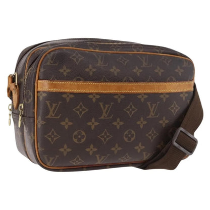 Louis Vuitton Reporter Monogram, Brown, Canvas, Shoulder Bag