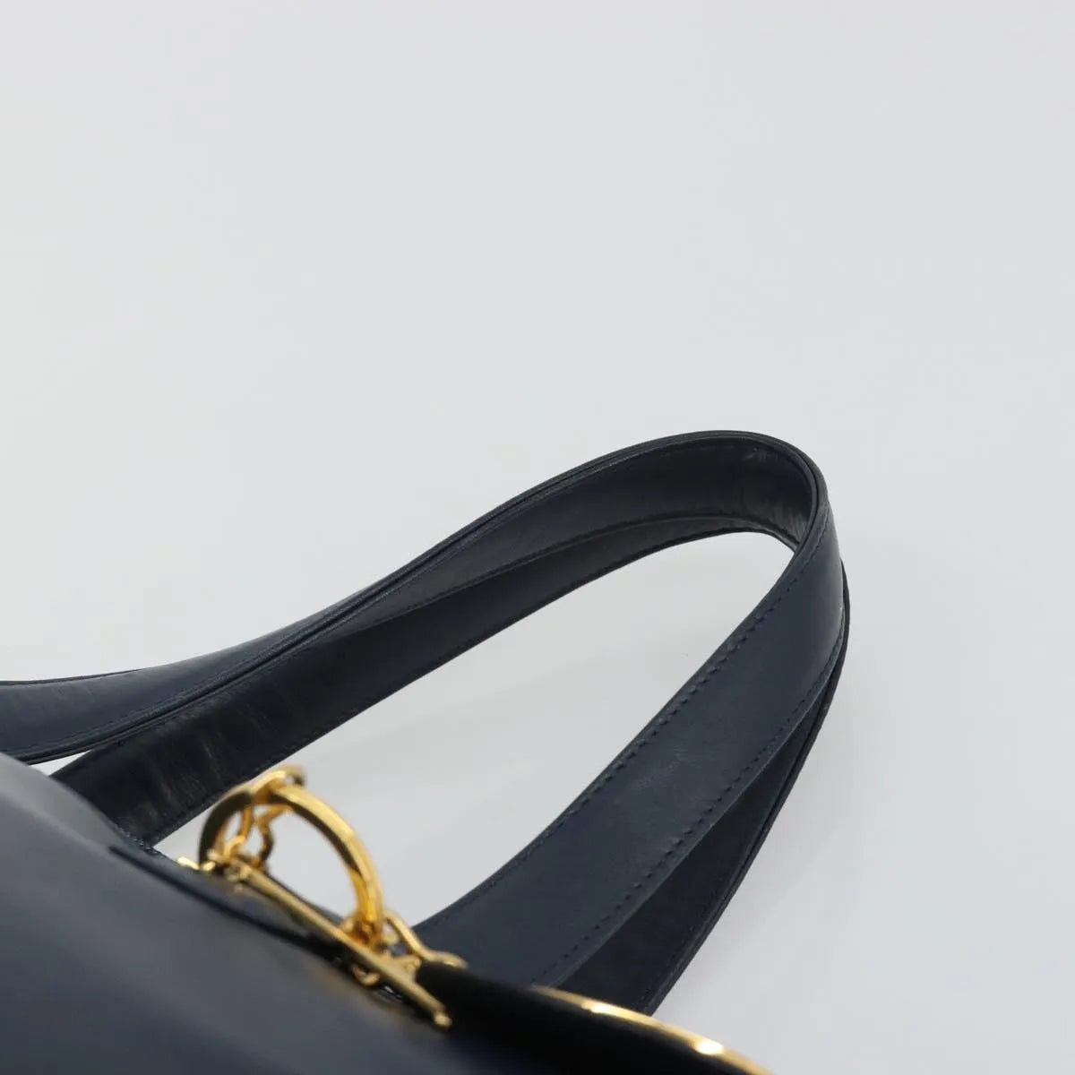 Christian Dior Vintage Leather, Navy, Leather, Handbag