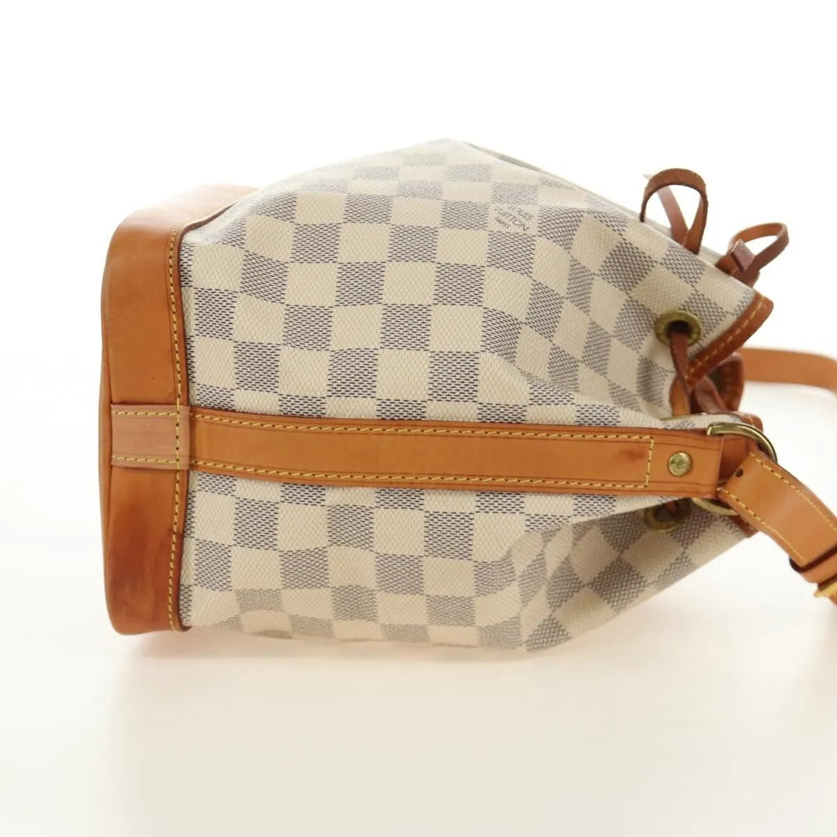 Louis Vuitton Noe Damier, White, Canvas, Shoulder Bag