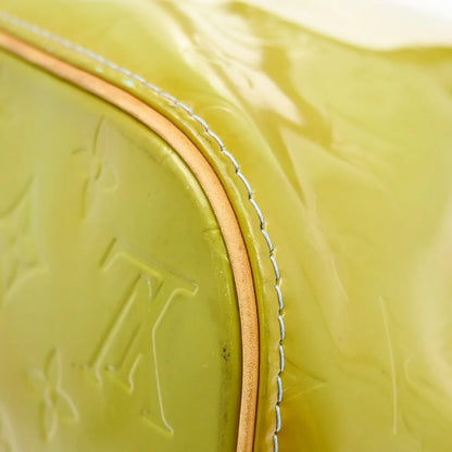 Louis Vuitton Houston Monogram Vernis, Yellow, Patent Leather, Tote Bag
