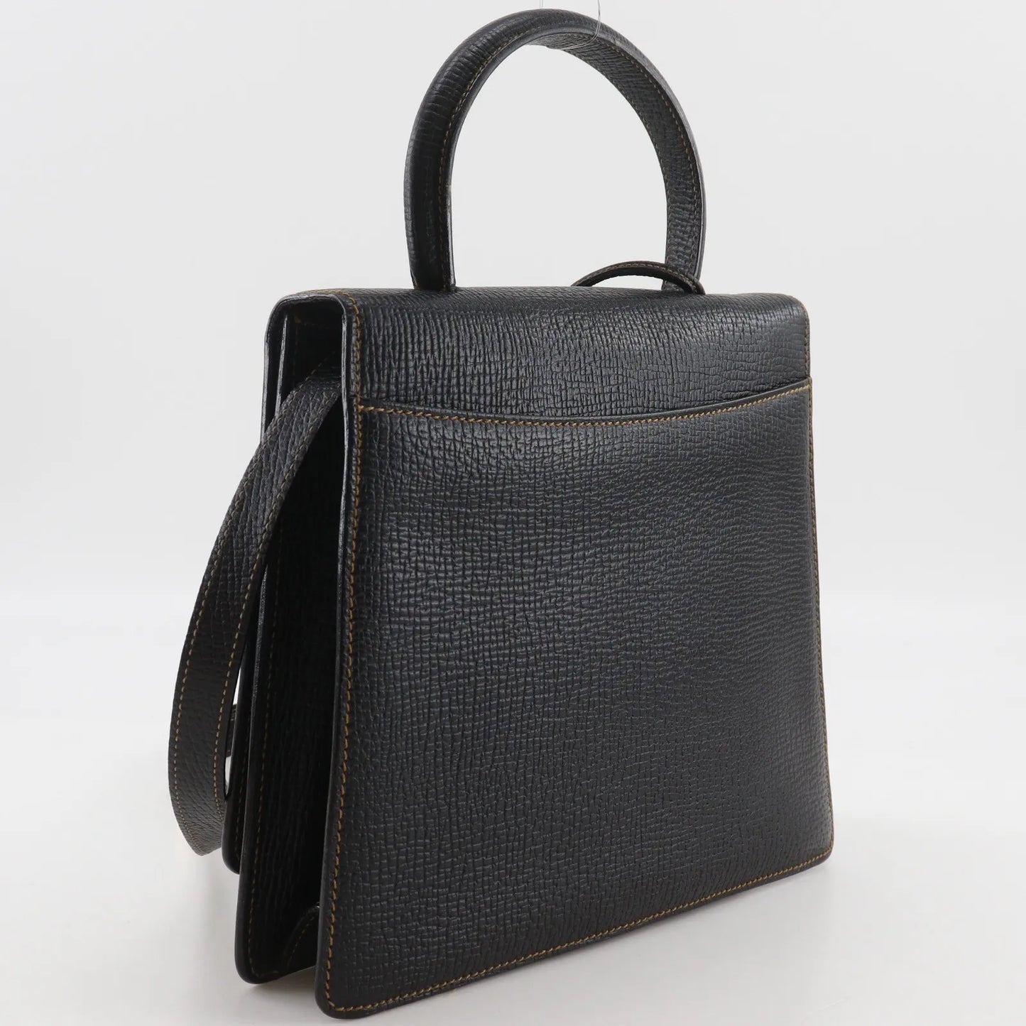 Loewe Barcelona Leather, Black, Leather, Handbag