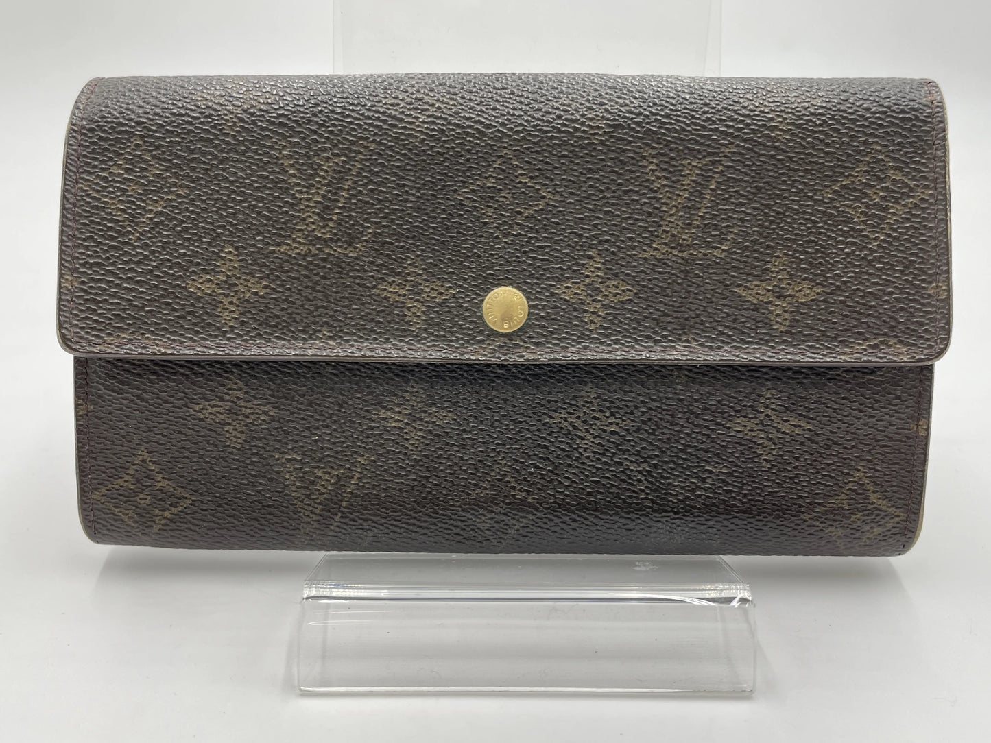 Louis Vuitton Emilie Monogram Canvas, Brown, Canvas, Wallet