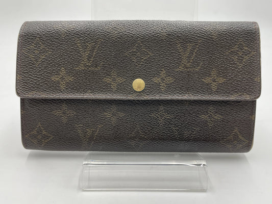 Louis Vuitton Emilie Monogram Canvas, Brown, Canvas, Wallet