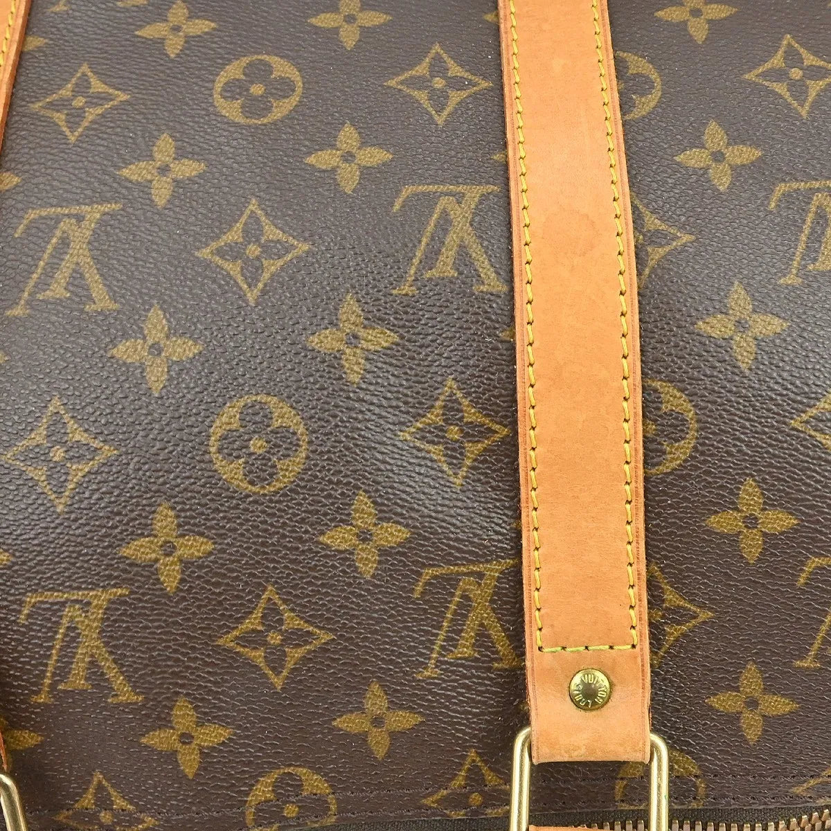 Louis Vuitton Keepall Monogram, Brown, Canvas, Travel Bag