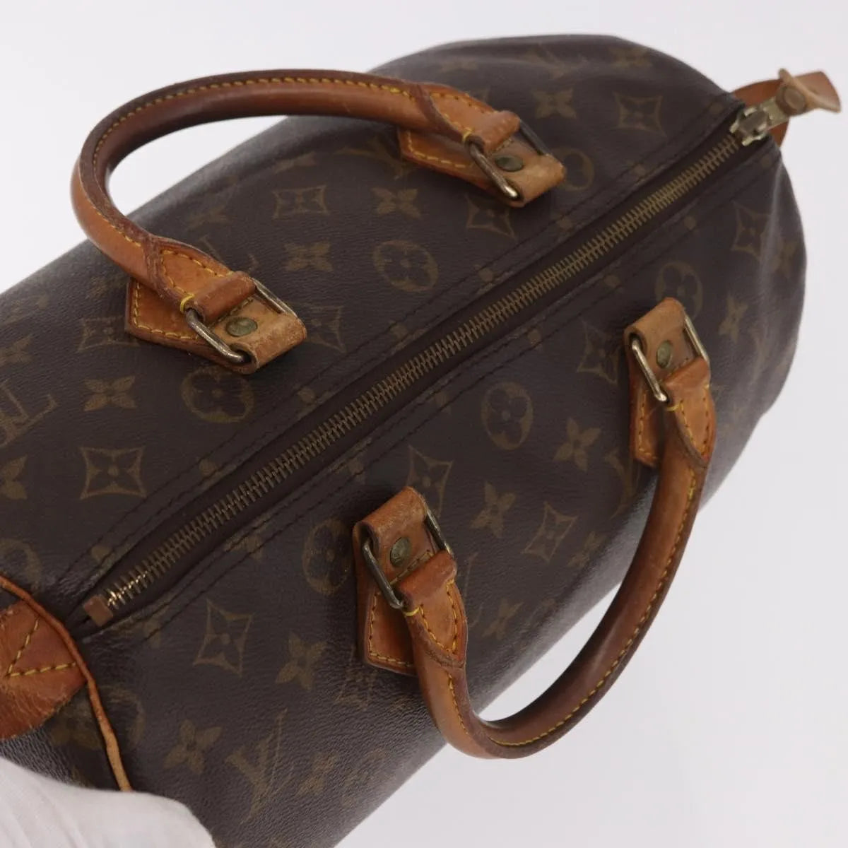 Louis Vuitton Speedy Monogram Canvas, Brown, Canvas, Handbag