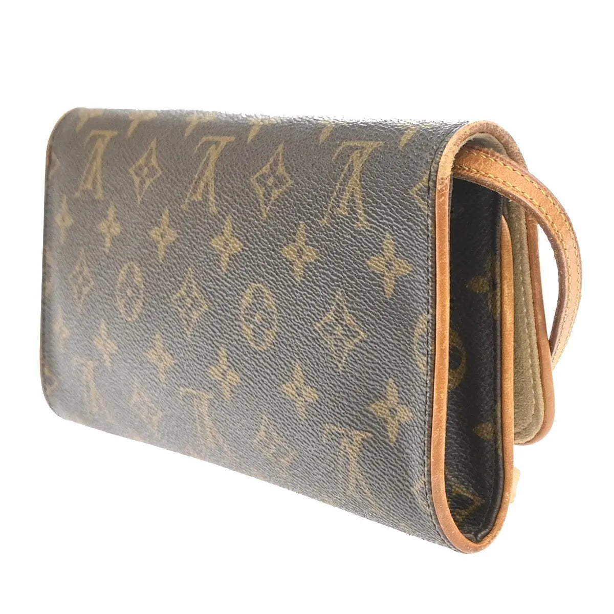Louis Vuitton Twin Monogram Canvas, Brown, Canvas, Clutch