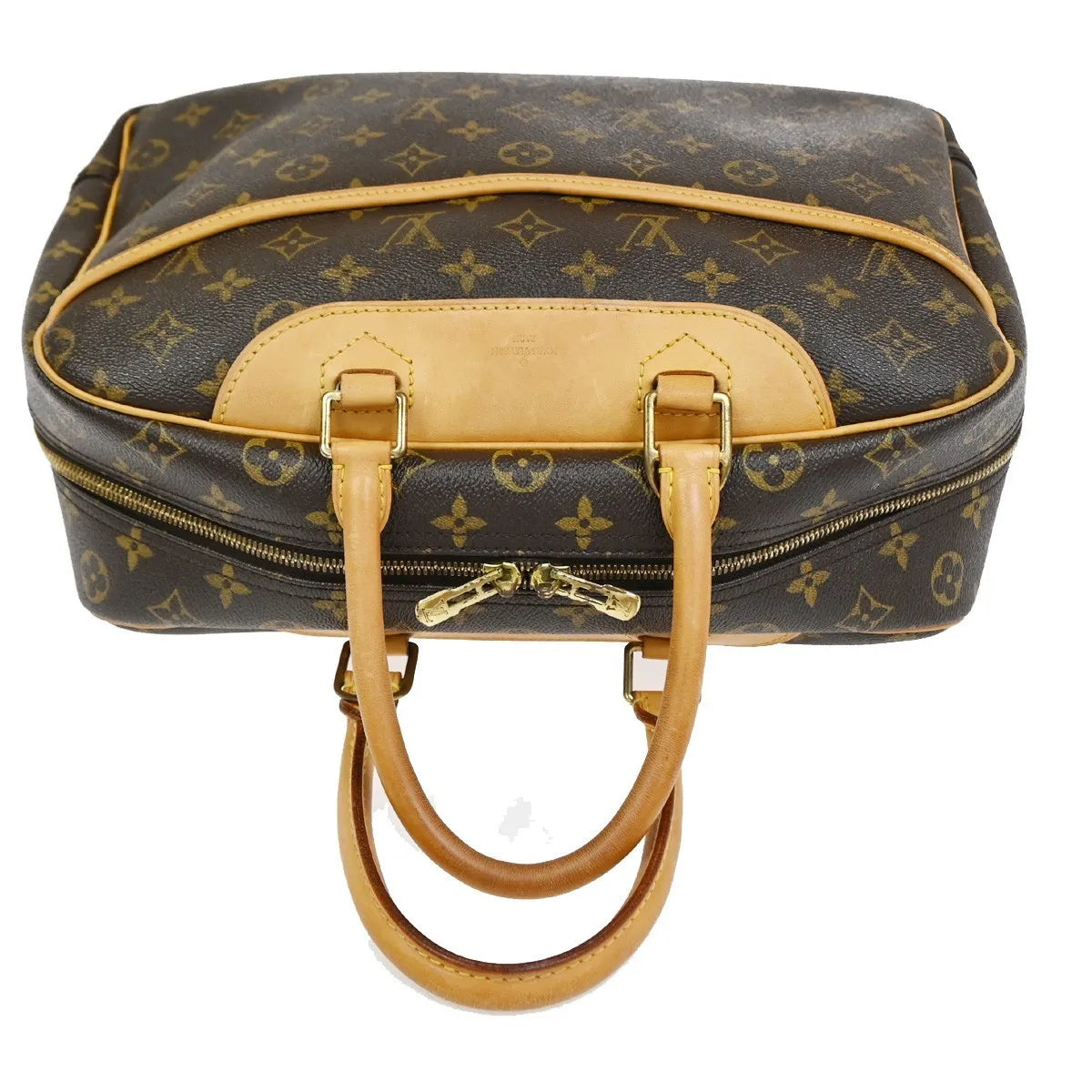 Louis Vuitton Deauville Monogram Canvas, Brown, Canvas, Handbag