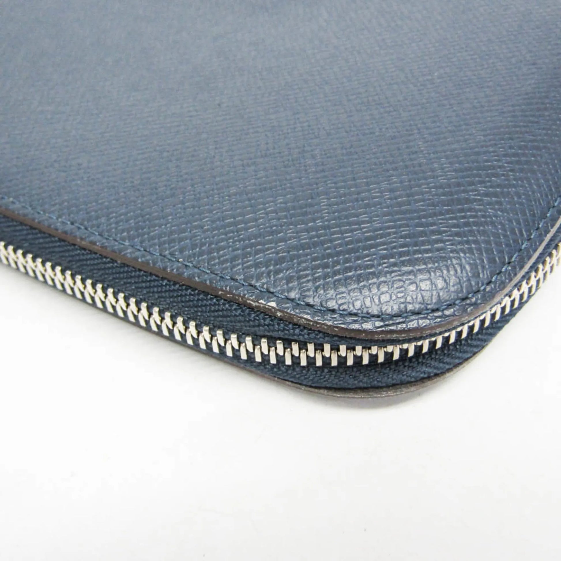 Louis Vuitton Atoll Organizer Taiga Leather, Blue, Leather, Wallet