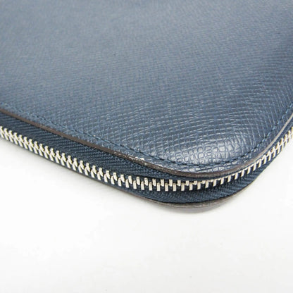 Louis Vuitton Atoll Organizer Taiga Leather, Blue, Leather, Wallet