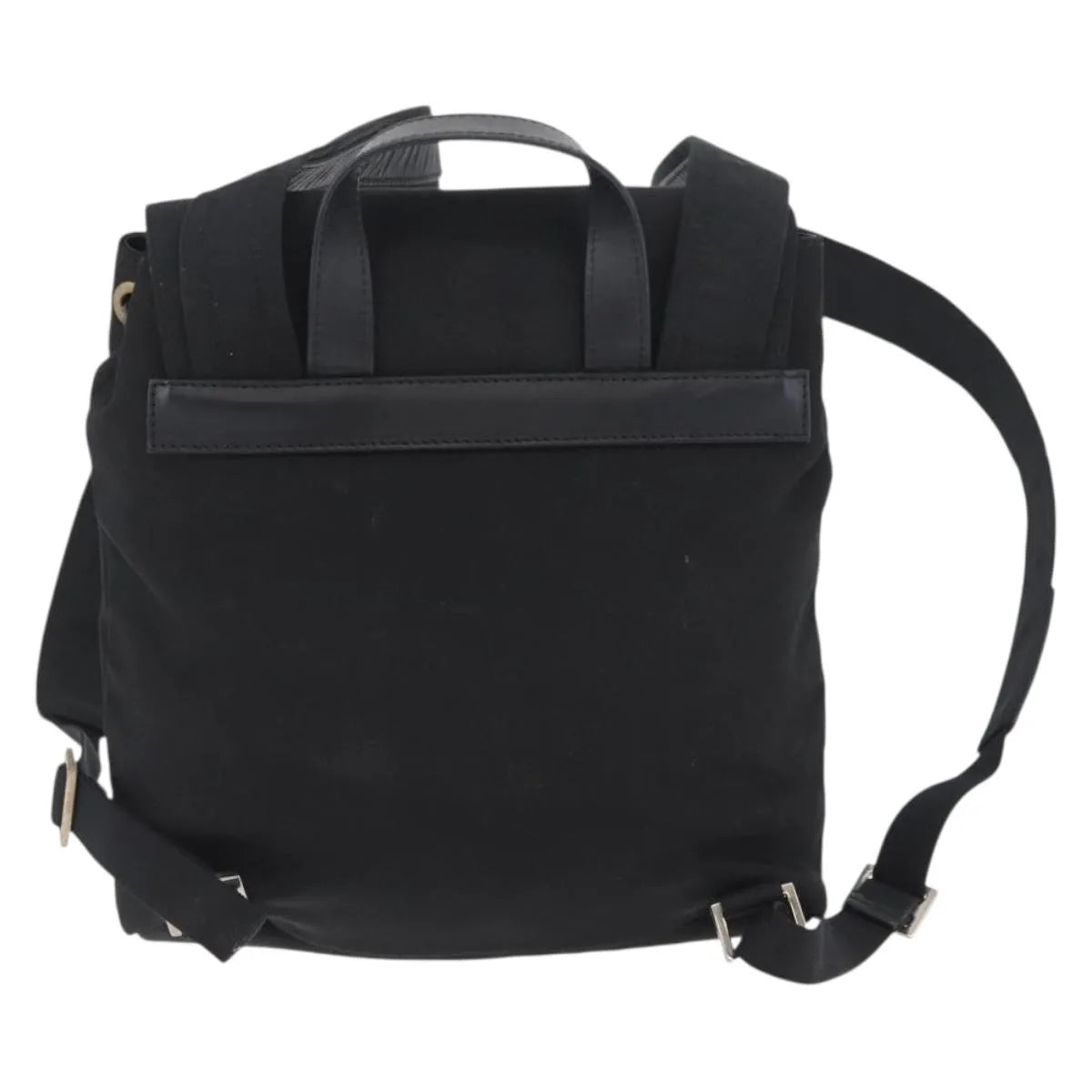 Gucci Vintage Flap Nylon, Black, Nylon, Backpack
