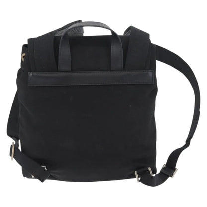 Gucci Vintage Flap Nylon, Black, Nylon, Backpack