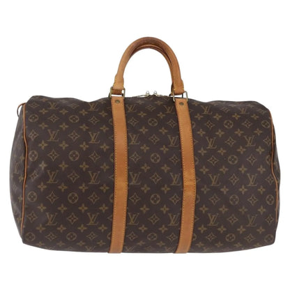 Louis Vuitton Keepall Monogram, Brown, Canvas, Travel Bag