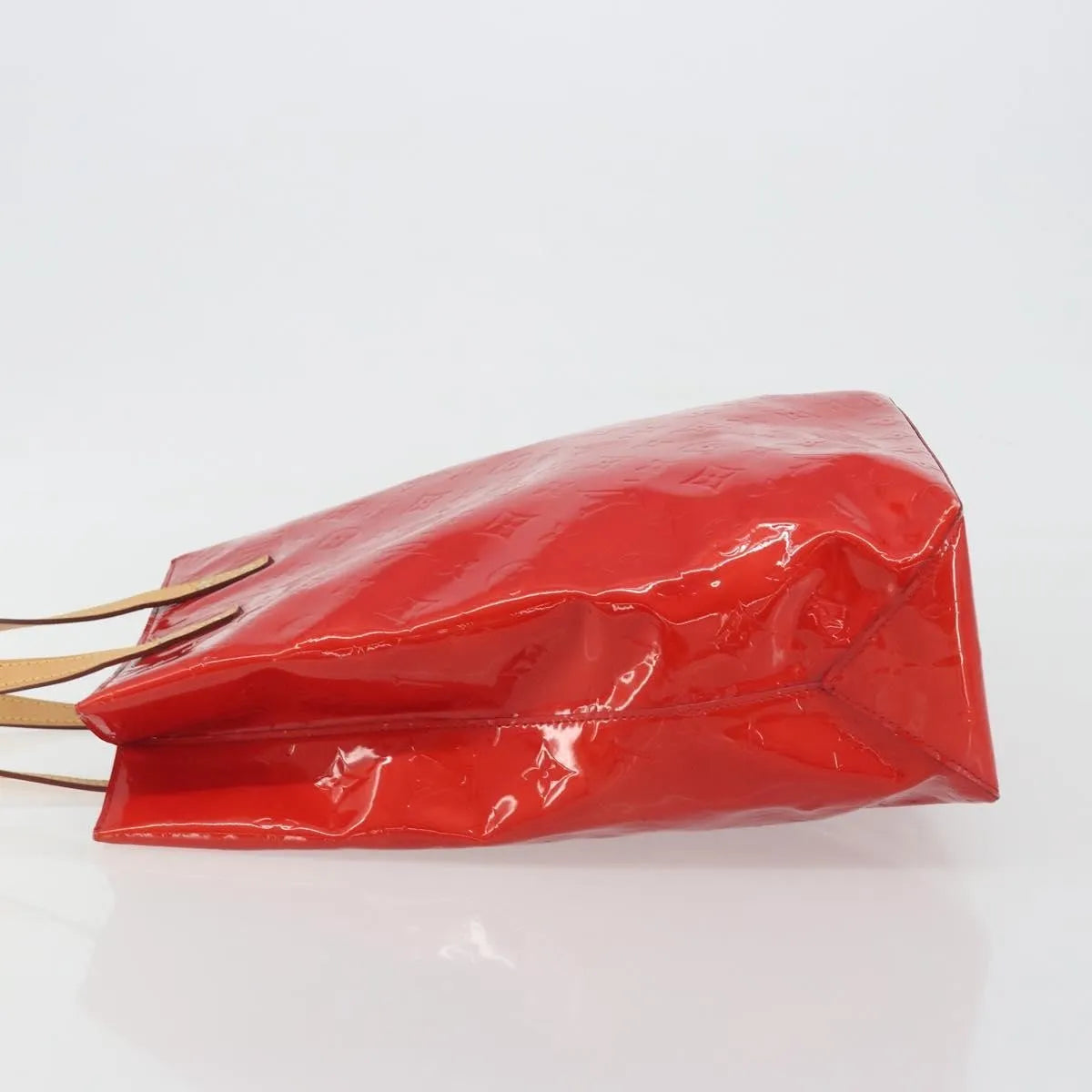 Louis Vuitton Reade Monogram Vernis, Red, Patent Leather, Handbag