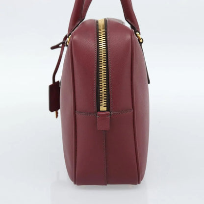 Prada Bauletto Saffiano Leather, Red, Leather, Handbag