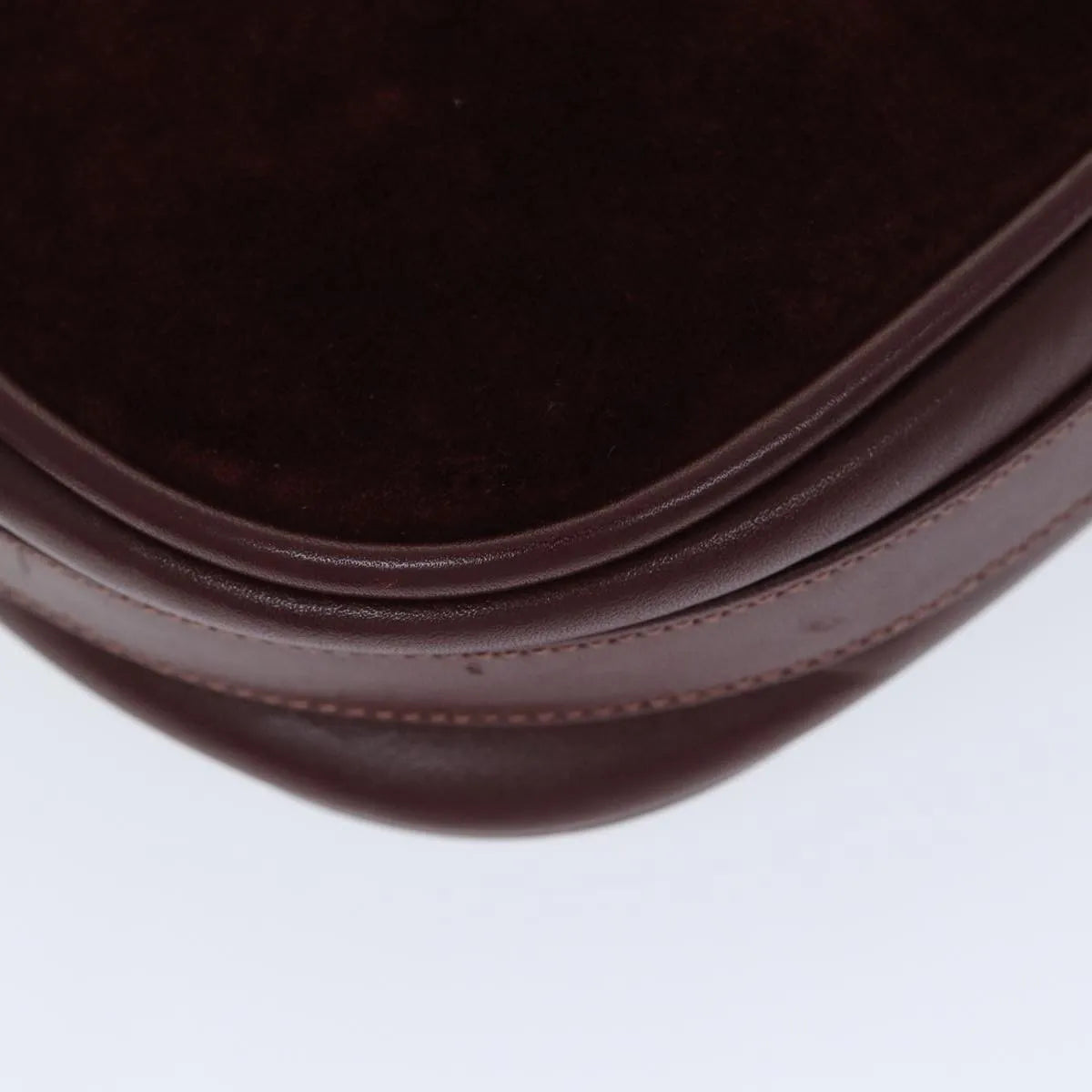 cartier Vintage must de Cartier Suede, Burgundy, Suede, Shoulder Bag