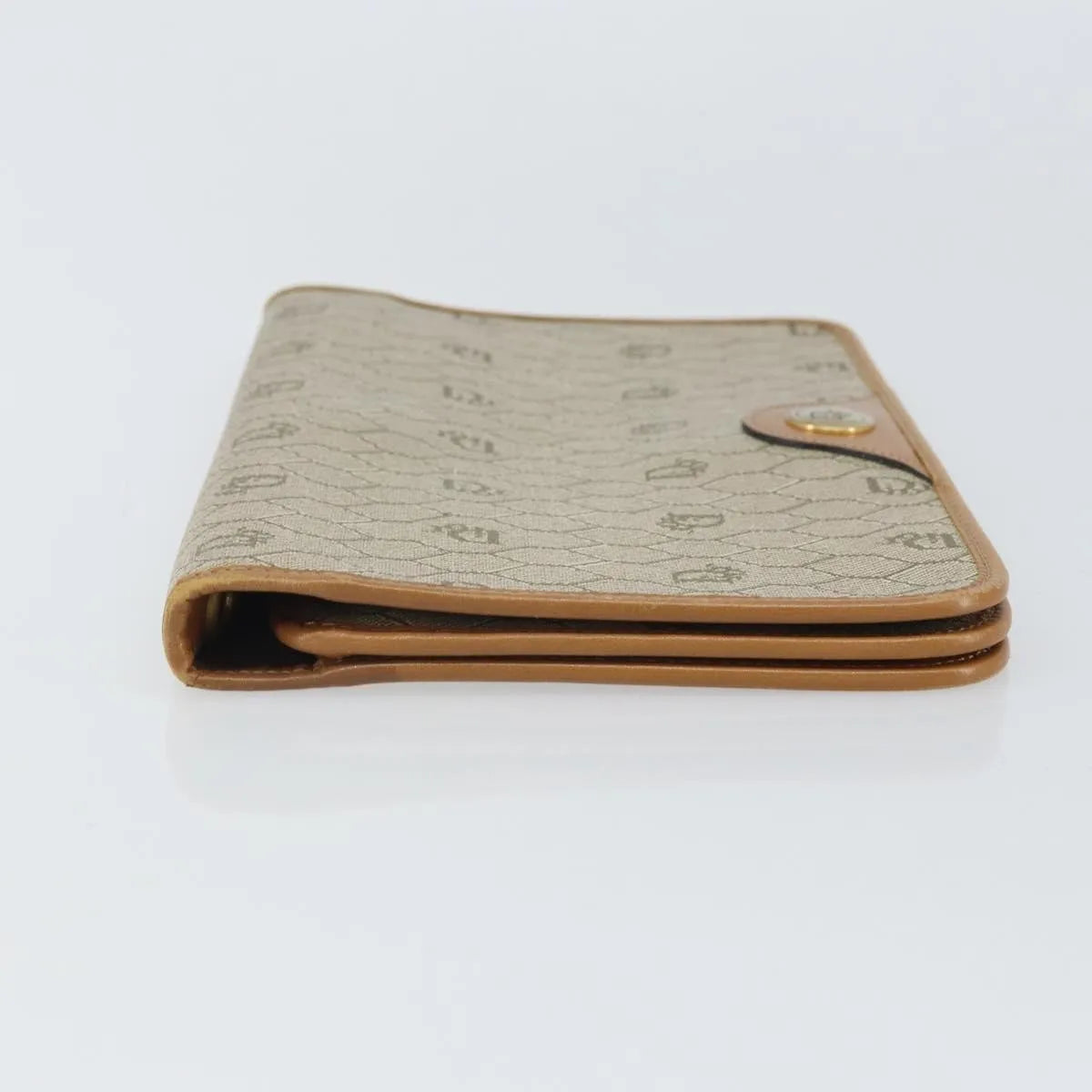 Christian Dior Vintage honeycomb clutch Canvas, Beige, Canvas, Clutch
