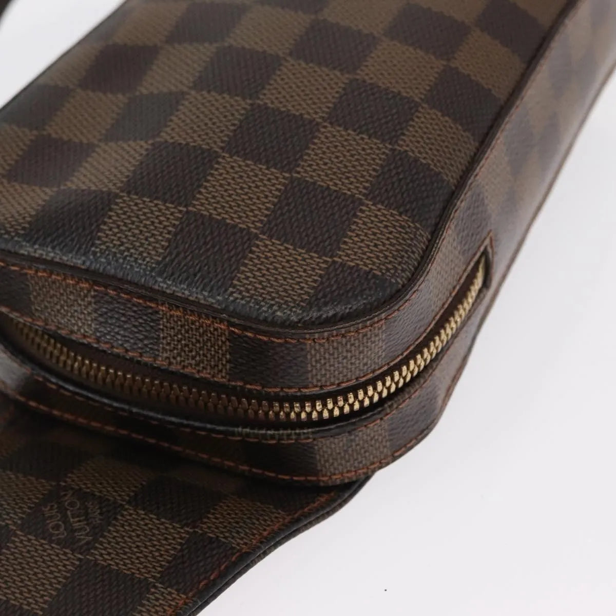 Louis Vuitton Geronimos Waist Damier, Brown, Canvas, Shoulder Bag