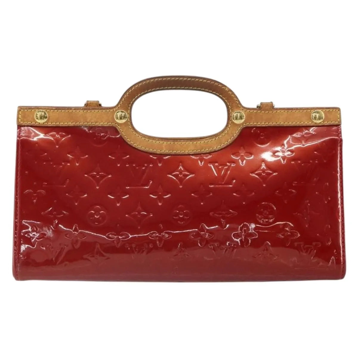 Louis Vuitton Roxbury Drive Monogram Vernis, Red, Patent Leather, Handbag