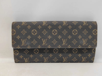 Louis Vuitton Vintage Sarah Monogram Idylle, Brown, Linen, Wallet