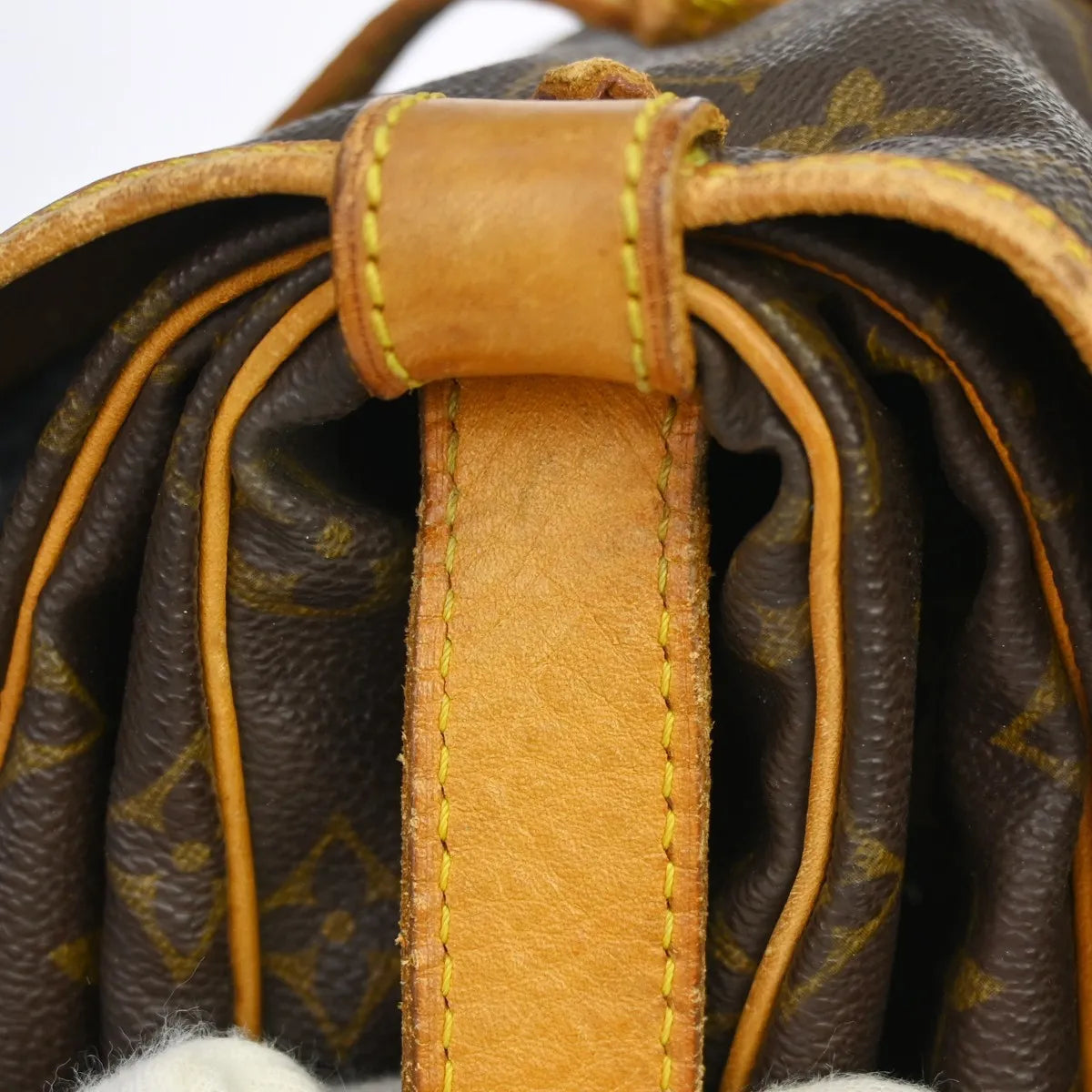 Louis Vuitton Saumur Monogram Canvas, Brown, Canvas, Shoulder Bag