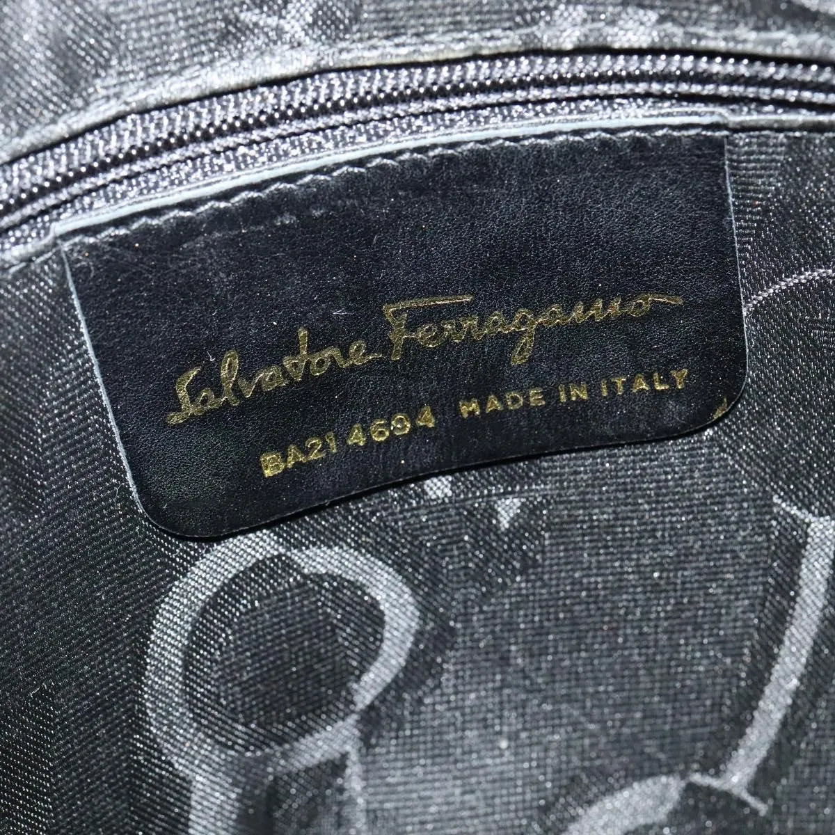 Salvatore Ferragamo Gancini Suede, Purple, Suede, Shoulder Bag