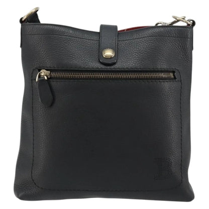 Bally Vintage Leather, Black, Leather, Shoulder Bag