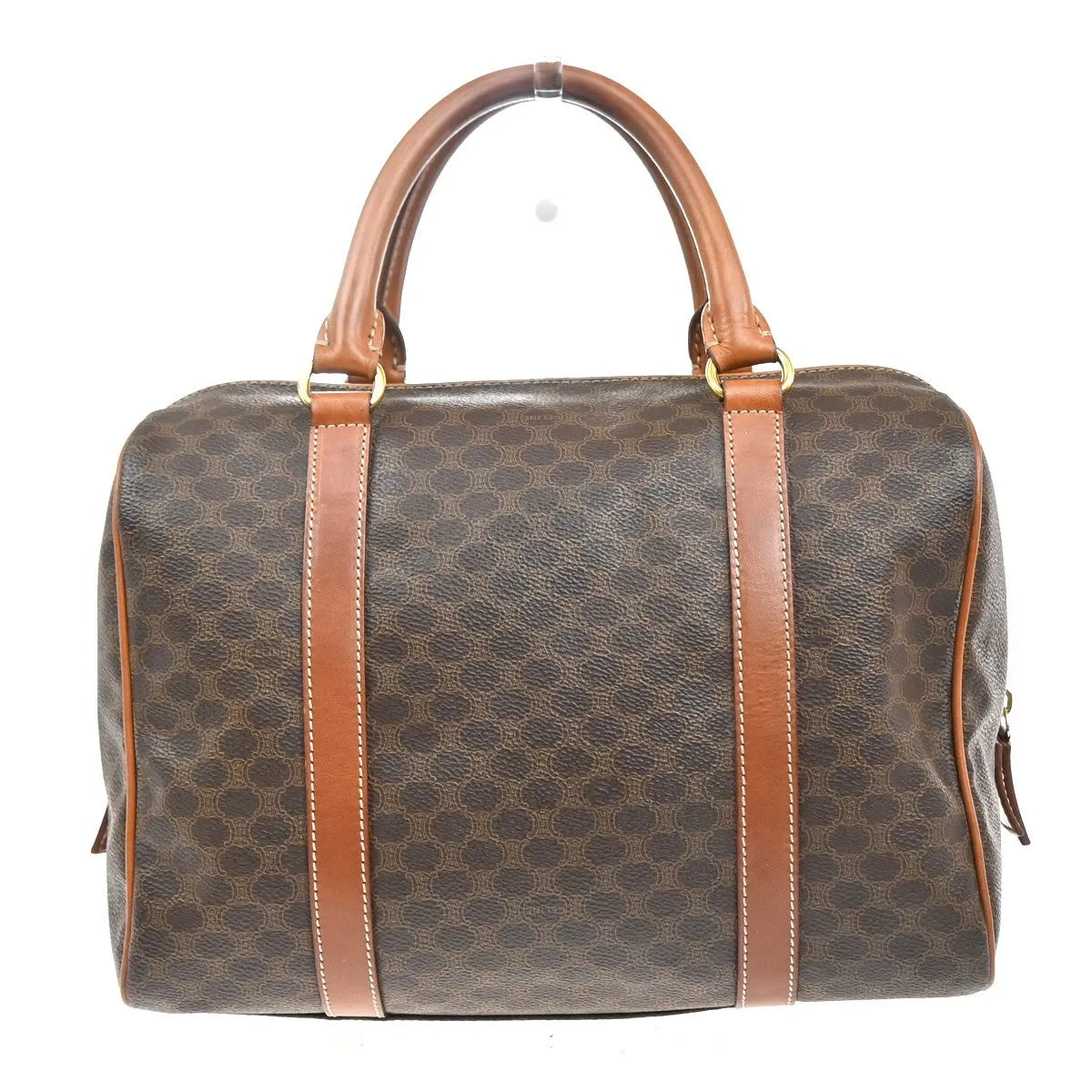 Celine Macadam Macadam with leather, Brown, PVC, Handbag
