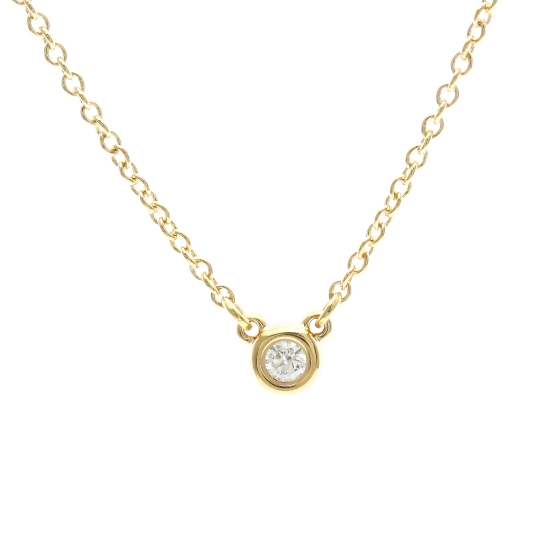 Tiffany & Co. Elsa Peretti Diamonds By The Yard 18K Rose Gold with Diamond, Gold, Pink Gold, Necklace