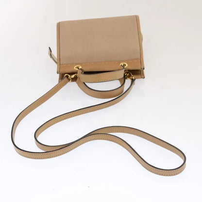 Celine vintage Leather, Beige, Leather, Handbag