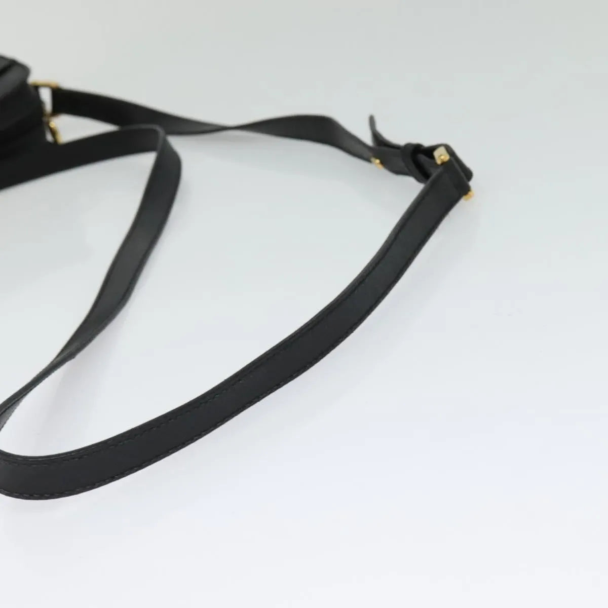 Gucci Vintage Leather, Black, Leather, Shoulder Bag