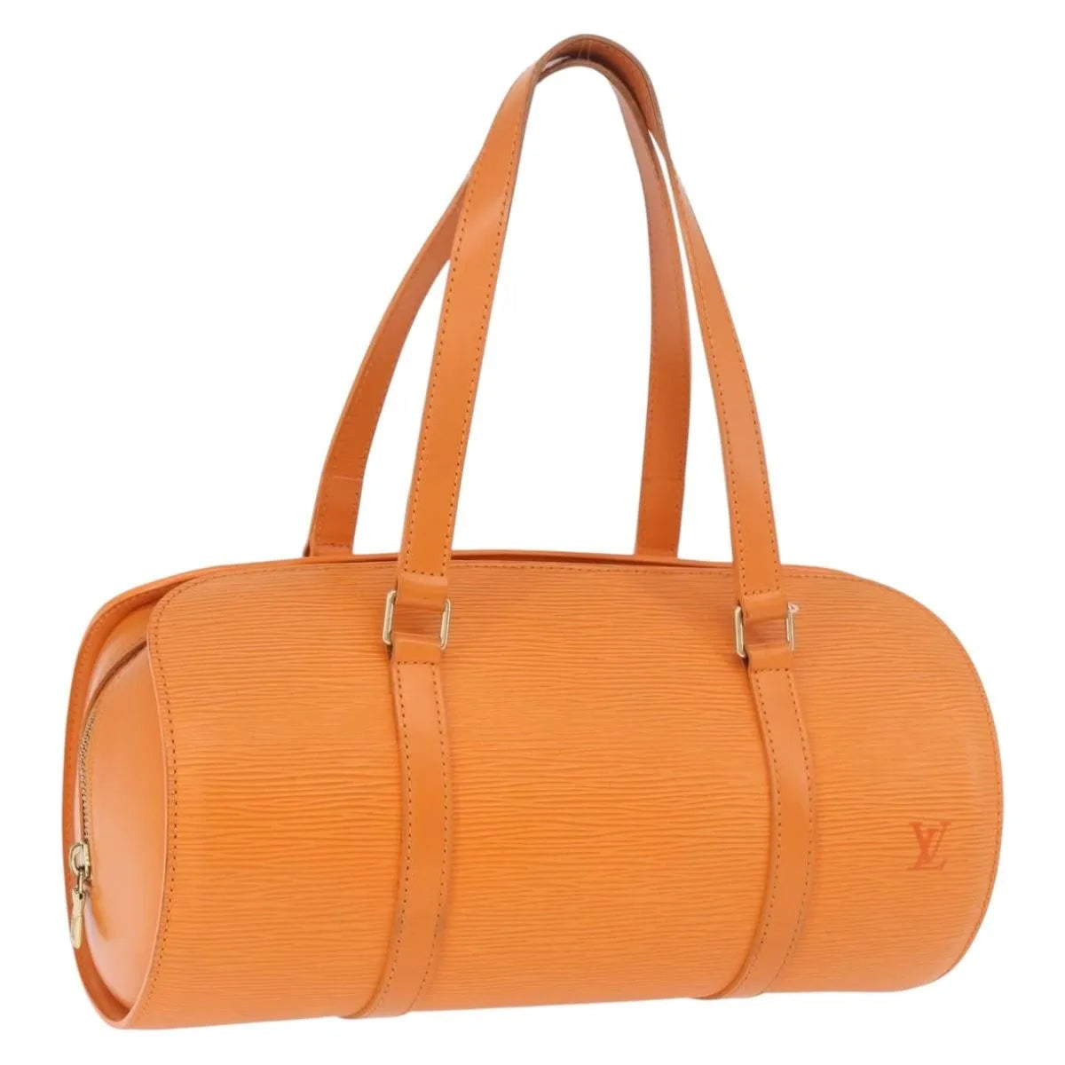 Louis Vuitton Soufflot Epi Leather, Orange, Leather, Handbag