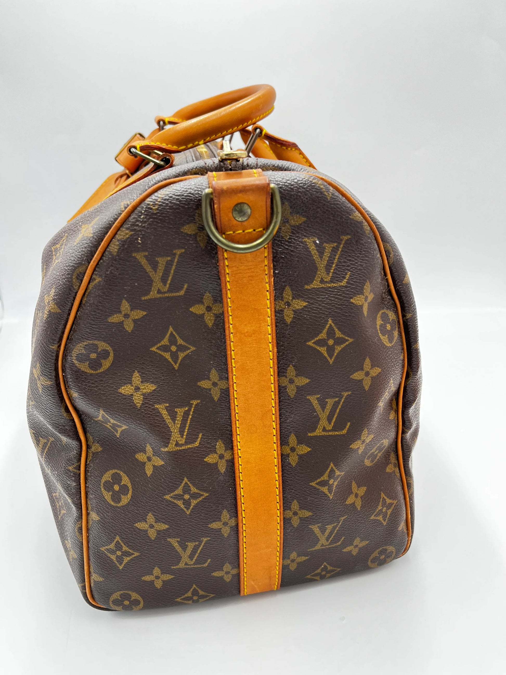Louis Vuitton Keepall Monogram Canvas, Brown, Canvas, Travel Bag