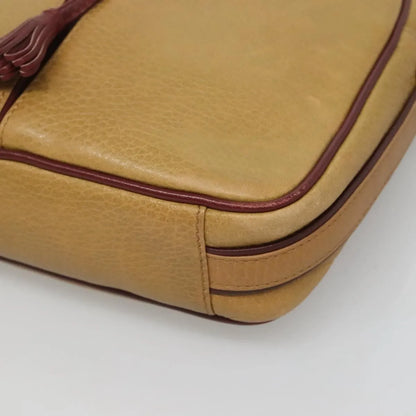 cartier Tasseled Must de Cartier Leather, Yellow, Leather, Shoulder Bag